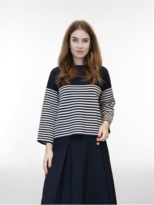 Maglia in viscosa elastica a righe MAXMARA STUDIO | 2363661639600005